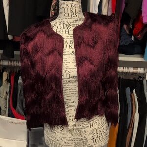BCBGMaxAzria Deep Red Vest